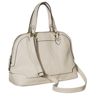 Merona Solid Satchel Handbag with Removable Strap   White Sand