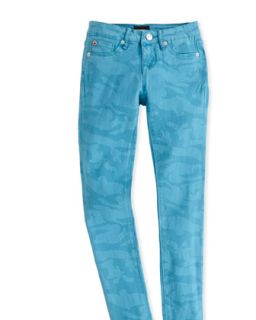 Nordic Camo Print Skinny Jeans, Legion Blue, 7 12