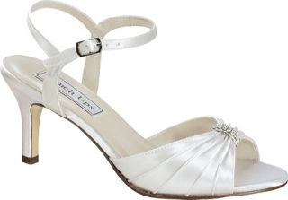 Womens Touch Ups Asher   White Satin Ornamented Shoes