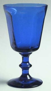 Bryce Antique Cobalt Blue Water Goblet   Stem #1147, Cobalt Blue,Panel Design