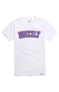 Mens Grizzly T Shirts   Grizzly Collegiate Logo T Shirt