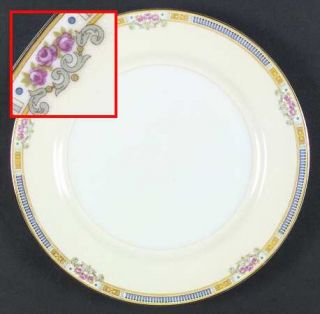 Meito Hampton, The (F & B Japan) Dinner Plate, Fine China Dinnerware   Blue & Wh