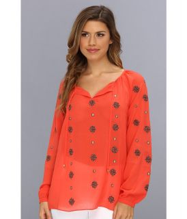 Gabriella Rocha Hailey Blouse Womens Blouse (Coral)