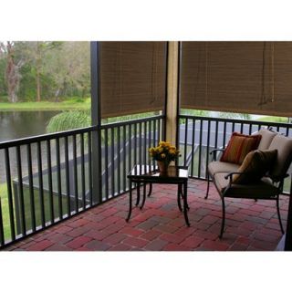 Outdoor Patio Radiance Imperial Matchstick Roll Up Blind   Willow (60x72)