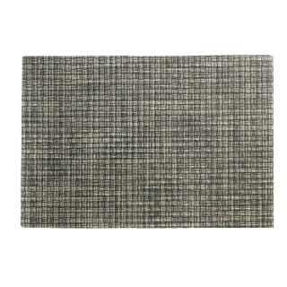 Kraftware Woven 12 in. Vinyl Placemats   Set of 6 Woven Onyx   40537