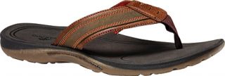Mens Dockers Verona   Tan/Olive/Orange Waxy Distressed/Nylon Thong Sandals