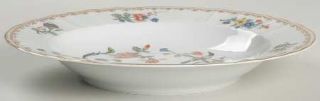 Bernardaud Vieux Rouen Large Rim Soup Bowl, Fine China Dinnerware   Birds & Flow
