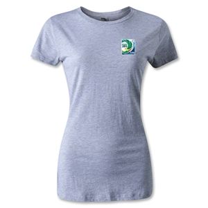 FIFA Confederations Cup 2013 Womens Small Emblem T Shirt (Gray)