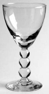 Bryce Aristocrat Clear Wine Glass   Stem #850, Clear, Ball Design Stem