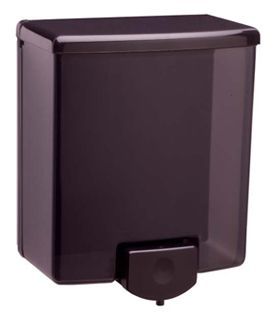Bobrick B42 Vertical ABS Plastic Hand Soap Dispenser Black, Surface Mount Classic Series