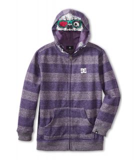 DC Kids Rebeled Hoodie Boys Sweatshirt (Purple)