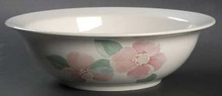 Pfaltzgraff Garland Blush 9 Round Vegetable Bowl, Fine China Dinnerware   Pink