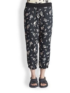 Marni Printed Pants   Forest Night