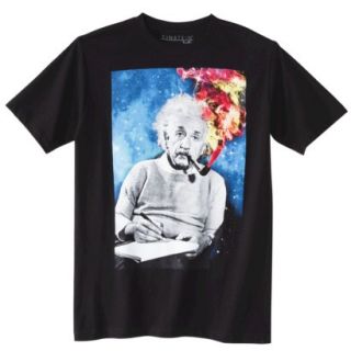 Albert Einstein Mens Graphic Tee   Black Xl
