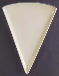 Pfaltzgraff Juniper Triangular Shape Slice Plate, Fine China Dinnerware   Stonew