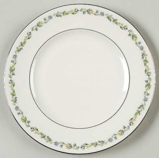 Syracuse Belcanto (Platinum Trim) Salad Plate, Fine China Dinnerware   Gray&Yell
