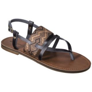 Womens Mossimo Supply Co. Sonora Flat Sandal   Black 6