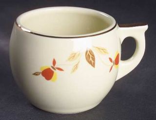 Hall Autumn Leaf Punch Cup Only, Fine China Dinnerware   Orange/Yellow Flowers,B