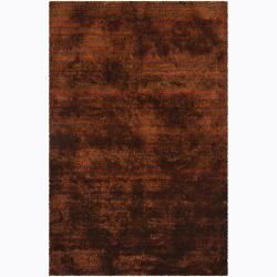 Handwoven Orange/brown/purple Mandara Shag Rug (5 X 76) (Brown, purplePattern Shag Tip We recommend the use of a  non skid pad to keep the rug in place on smooth surfaces. All rug sizes are approximate. Due to the difference of monitor colors, some rug 