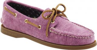 Womens Sperry Top Sider A/O 2 Eye Washed Corduroy   Berry Washed Corduroy Casua