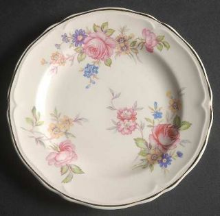 Edwin Knowles Kno176 Bread & Butter Plate, Fine China Dinnerware   Multicolor Fl