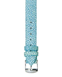 Turquoise Galuchat Bracelet Strap, 12mm
