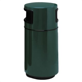 Witt Fiberglass Series 25 Gallon Side Entry Round Receptacle with 2 Openings 