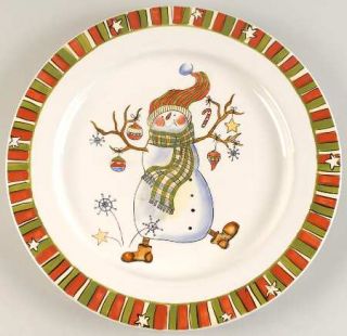 Celebrate Snowman 12 Chop Plate (Round Platter), Fine China Dinnerware   Susan