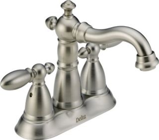 Delta 2555SS216SS Bathroom Faucet, Victorian TwoHandle Brilliance Stainless