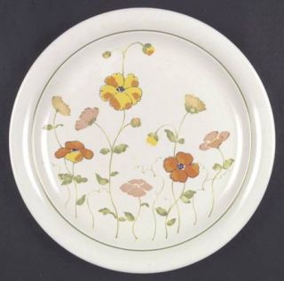Nikko Flower Dance Dinner Plate, Fine China Dinnerware   Rolled Rim,Flowers,Gree