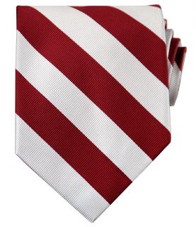 Collegiate Tie Scarlet/White JoS. A. Bank