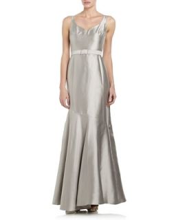 Rhinestone Belt Gown, Platinum