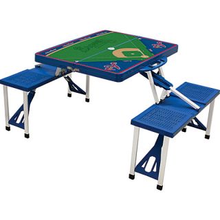 Picnic Table Sport   MLB Teams Atlanta Braves   Blue   Picnic Time O