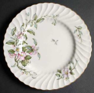 Syracuse Apple Blossom Dinner Plate, Fine China Dinnerware   Pink&White Floral,S
