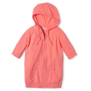 Mossimo Supply Co. Juniors Zip Hoodie Sweater   Moxie Peach S(3 5)
