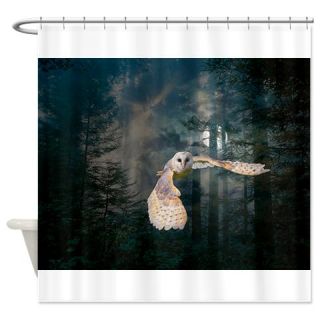  Owl at Midnight Shower Curtain  Use code FREECART at Checkout