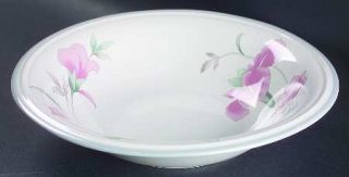 Savoir Vivre May Flowers 9 Round Vegetable Bowl, Fine China Dinnerware   Mauve