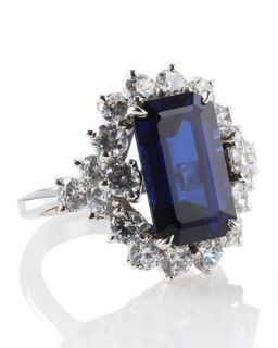 Sapphire Cocktail Ring, Size 6