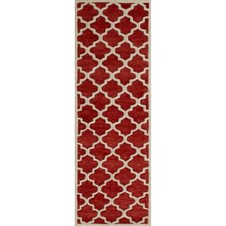 Safavieh Handmade Precious Rose Polyester/ Wool Rug (26 X 8)
