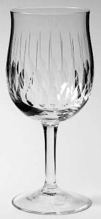 Noritake Echo Wine Glass   Double Teardrop Cut W/Vertical Lines