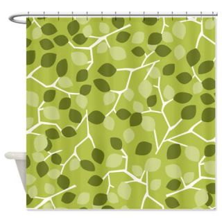  Branch Leaves Green Shower Curtain  Use code FREECART at Checkout
