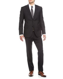 Grand Central Two Piece Suit, Solid Charcoal