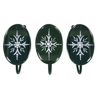 Oval Mirror Curtain Holdback (pack Of 3) (BlackMaterials Metal, glass The digital images we display have the most accurate color possible. However, due to differences in computer monitors, we cannot be responsible for variations in color between the actu
