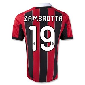 adidas AC Milan 12/13 ZAMBROTTA Home Soccer Jersey