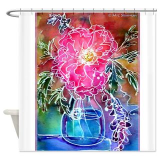  Peony Floral art Shower Curtain  Use code FREECART at Checkout