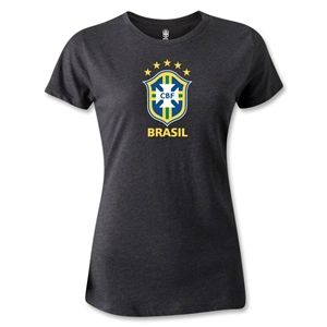 hidden Brazil Womens T Shirt (Dark Gray)