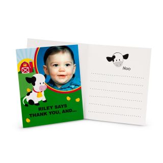 Barnyard 1st Birthday Personalized Thank You Notes