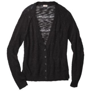 Mossimo Supply Co. Juniors Plus Size Long Sleeve Cardigan Sweater   Black 2