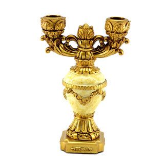 7.5x5 inch Candle Holder (Gold, bronze, marble white  )