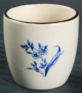 Enoch Wood & Sons Colonial Rose Blue Single Egg Cup, Fine China Dinnerware   Blu